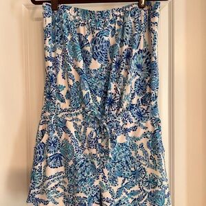 Lilly Pulitzer Strapless Romper 🩵